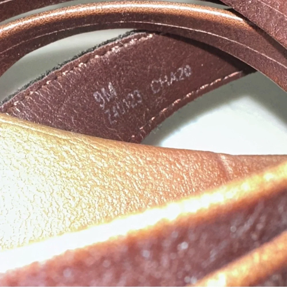 B.O.C Brown Faux Leather‎ Sandals Size 9M